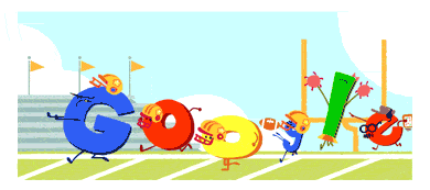 Google's "Gameday Doodle Gif" to celebrate the start of football season. (Photo: Screenshot)
