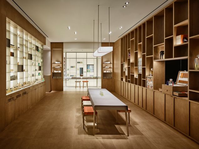 Hermès's new parfumerie is located in Brookfield Place. (Photo: Hermès)