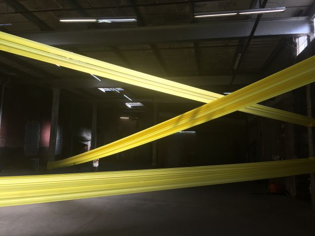 Joseph La Piana's installation "Tension." (Photo: Courtesy of Denis Gardarin Gallery)