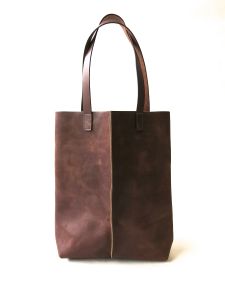Large brown leather tote KIKA NY, $545. (Photo: KIKA NY)
