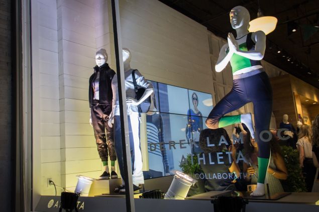 The window of Athleta's Soho store. (Photo: Observer/Kaitlyn Flannagan)