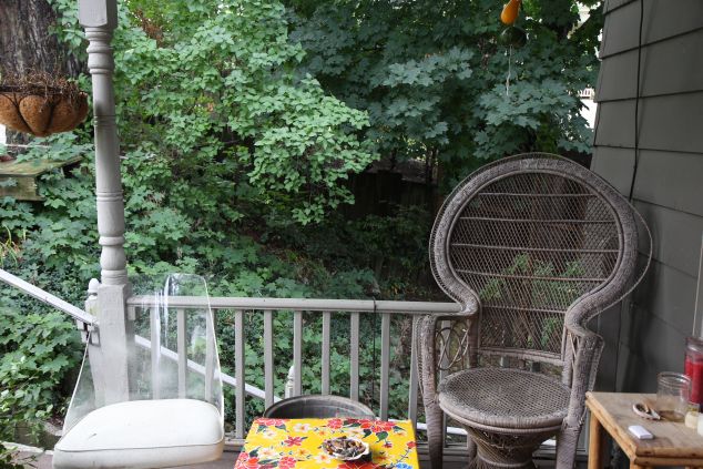 Morning outside Sam's duplex in Hudson (Justin Joffe for Observer)
