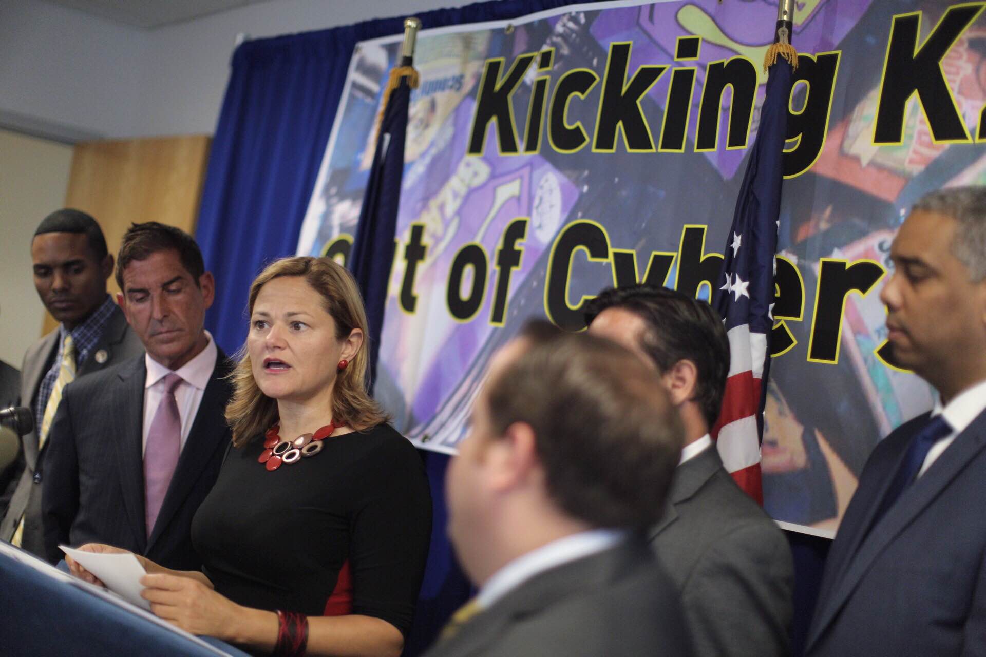 State Senator Jeffrey Klein, Council Speaker Melissa Mark-Viverito, and other lawmakers discuss the online sale of synthetic marijuana. (Photo: William Alatriste/New York City Council)