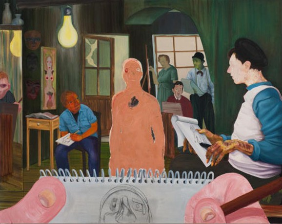 Nicole Eisenman, The Drawing Class, 2011. (Photo: Anton Kern Gallery)