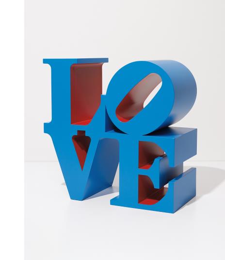 Robert Indiana's Love from 1966 sold for 293,000 dollars.