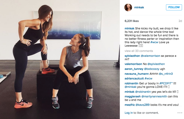 Minka Kelly hit the gym. (Photo: Instagram/Minka Kelly)