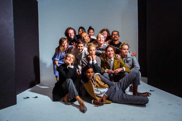 Behind the scenes at J. Crew's ALWAYS style guide photo shoot. (Photo courtesy)
