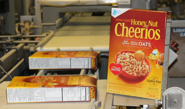 General Mills' first box of gluten-free Honey Nut Cheerios. (Photo: Facebook)