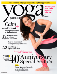 The front cover of Yoga Journal's September issue. (Photo: Yoga Journal)