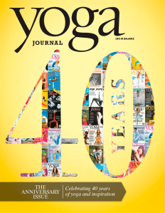 The back cover of Yoga Journal's September issue. (Photo: Yoga Journal)