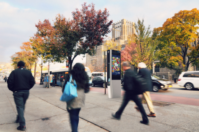 A rendering of a LinkNYC kiosk in the Bronx. (Image: LinkNYC)