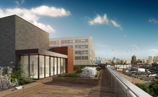 There is a rooftop terrace.