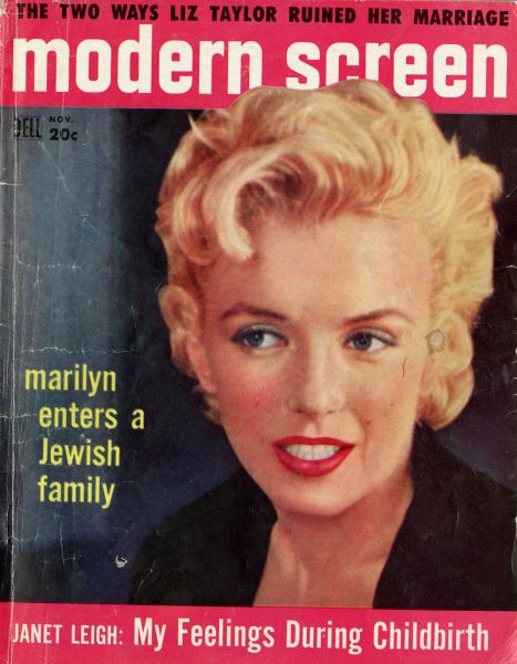 Marilyn Monroe on the cover of Modern Screen, November, 1956. (Photo: The Jewish Museum)