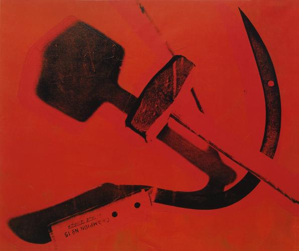 Andy Warhol, Hammer & Sickle, 1976. (Photo: Courtesy of Skarstedt Gallery)