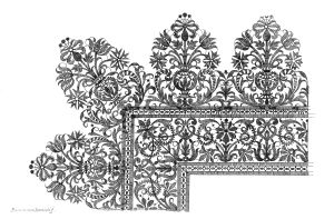 Design for scalloped border by Bartolomeo Danieli