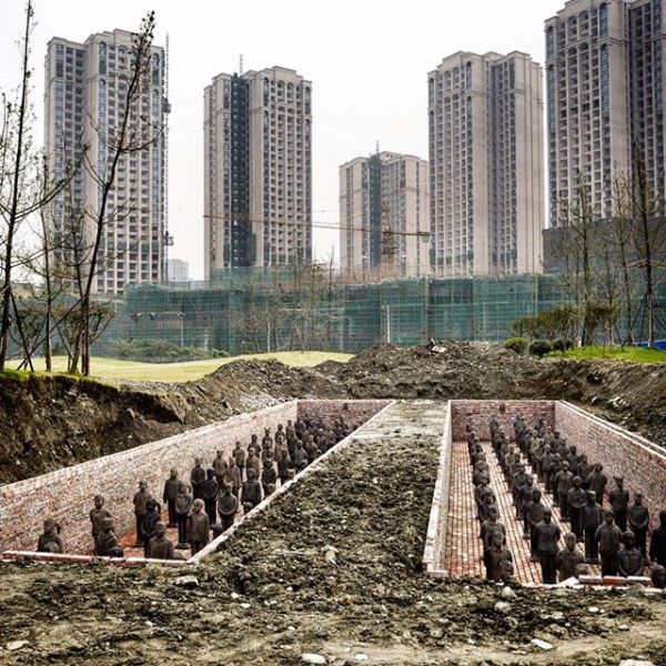 Prune Nourry's Terracotta Daughters are to be buried this week in China, until 2030. (Photo: @magdagallery via Instagram)