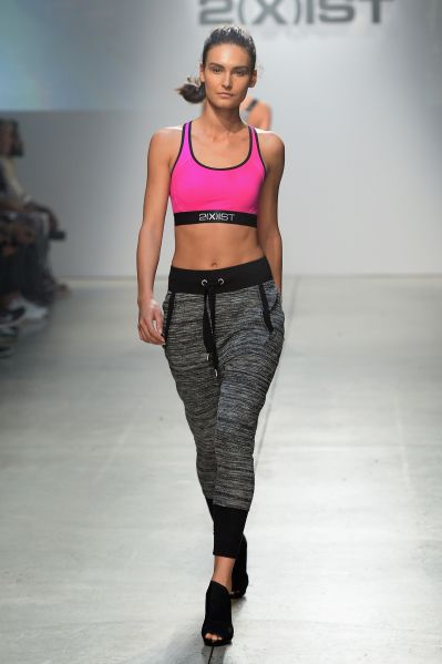 A peek at the debut collection from 2(X)IST (Photo: Slaven Vlasic/Getty Images for 2(X)IST).