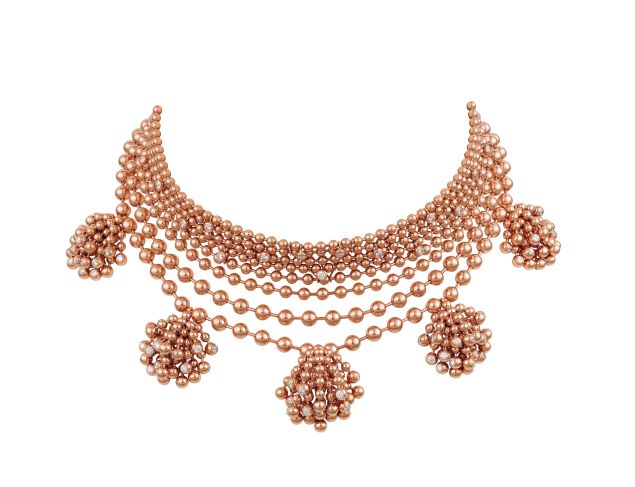 Cartier Paris Nouvelle Vague Necklace, 18K Rose Gold, Diamonds, Price Upon Request, Cartier.us. (Photo: Vincent Wulveryck/Cartier).