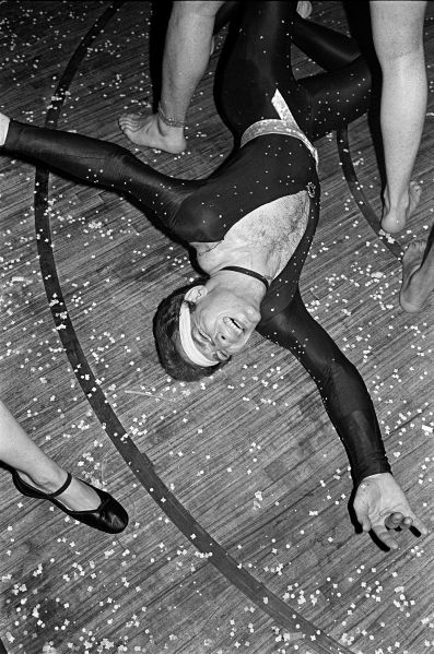"Le Clique was a roaming disco that popped up in different locations throughout Manhattan. Its creators, Marlene Backer and Stewart Feinstein, conjured outrageous parties with acrobats, actors, dancers, special effects and staging."