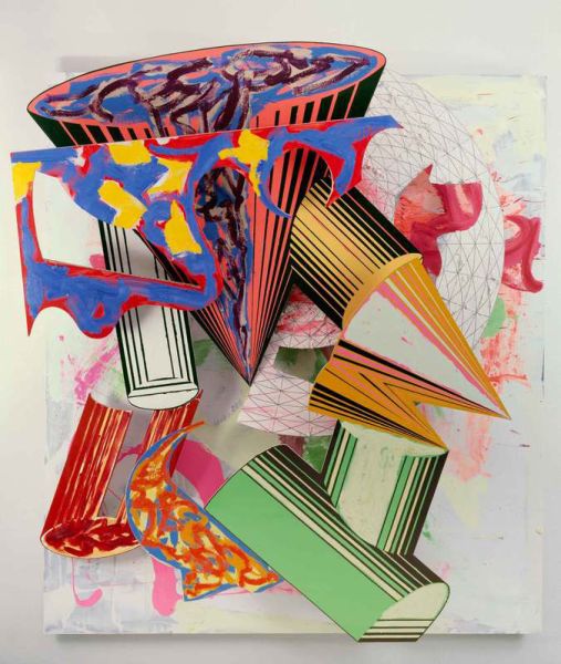 Frank Stella, Gobba, zoppa e collotorto, 1985. (Photo: © 2015 Frank Stella/Artists Rights Society, New York, and Courtesy The Art Institute of Chicago)