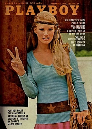 The cover of a 1970 issue of Playboy. 
