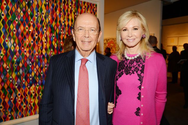 Wilbur Ross Jr. and his wife, Hilary Geary Ross, have put their penthouse on the market for $21 million. (Patrick McMullan)