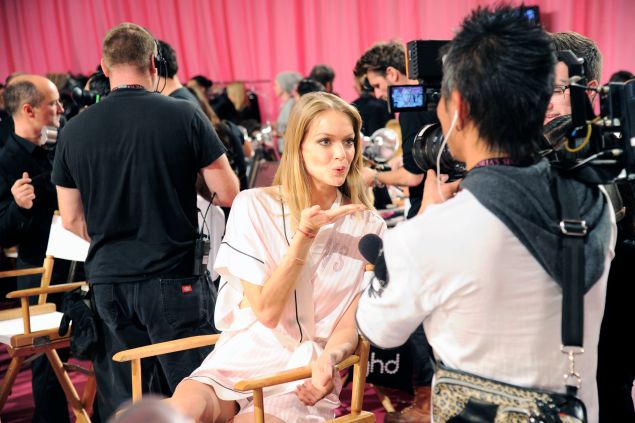 Lindsay Ellingson== 2013 VICTORIA'S SECRET Fashion Show - Backstage== NY State Armory, 643 Park Ave, New York, NYC== November 13, 2013== ©Patrick McMullan== photo - Nicholas Hunt/PatrickMcMullan.com== ==