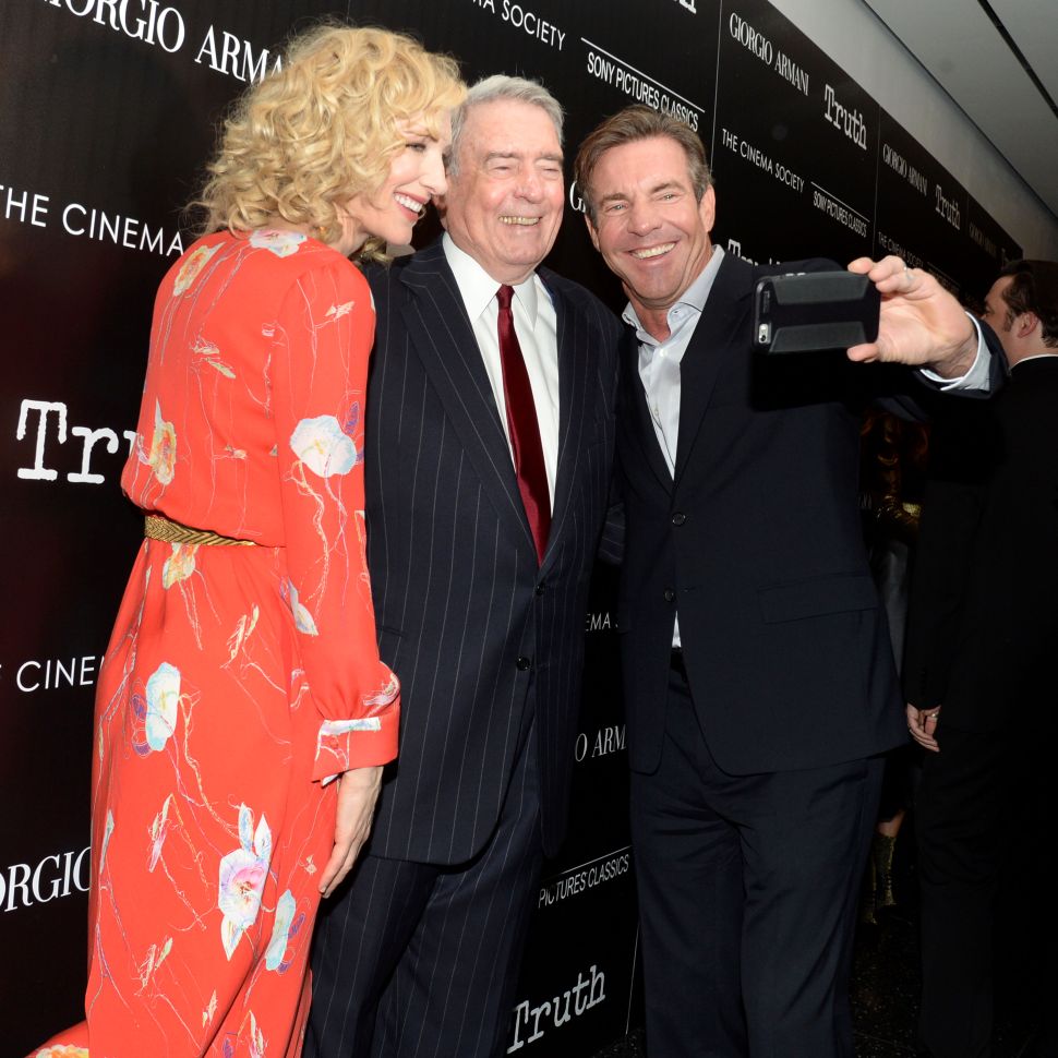 Cate Blanchett, Dan Rather, Dennis Quaid (Photo: Clint Spaulding for Patrick McMullan)