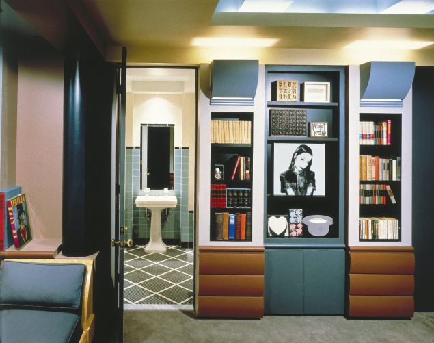 Michael Graves, Library and Child's Bedroom from the Reinhold Apartment at 101 Central Park West, New York, 1979-1981. (Photo: © Peter Aaron/Esto)