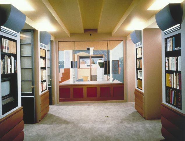 Michael Graves, Library and Child's Bedroom from the Reinhold Apartment at 101 Central Park West, New York, 1979-1981. (Photo: © Peter Aaron/Esto)
