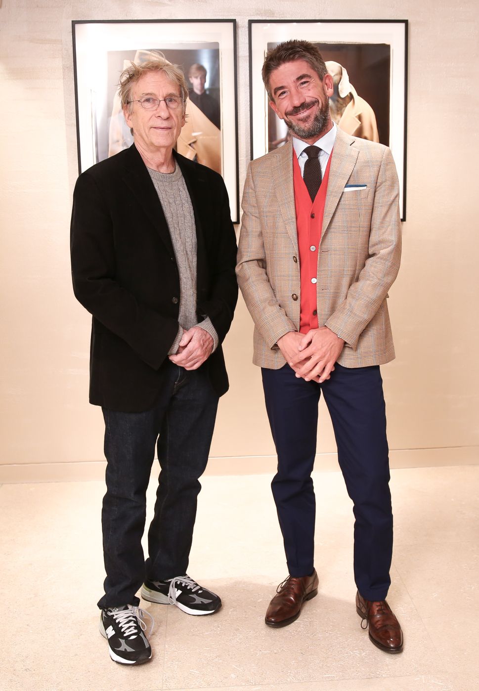 Cristian Notari, William Wegman (Photo: Max Mara).