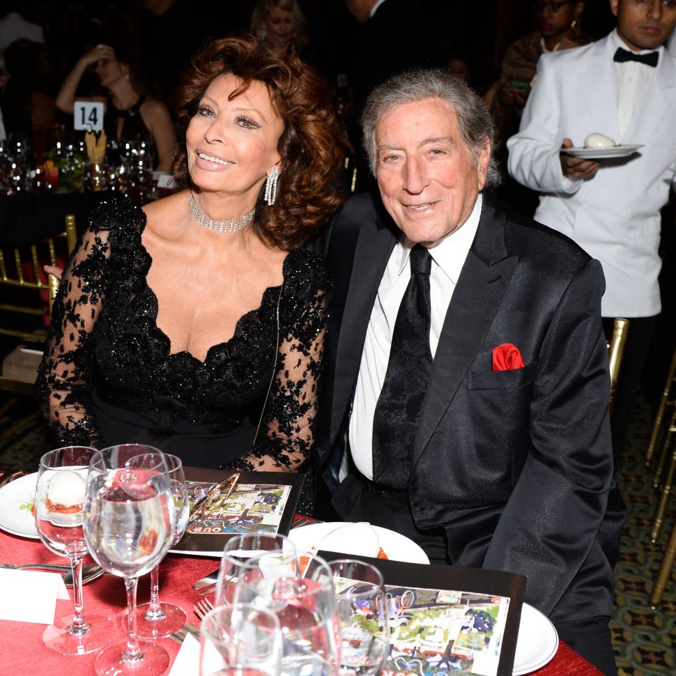 Sophia Loren, Tony Bennett (Photo: Joe Schildhorn for BFA).