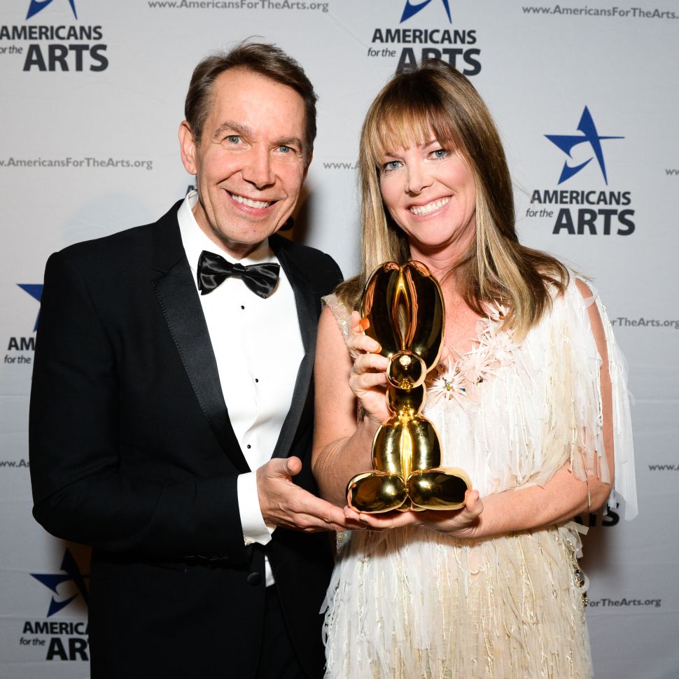 Maria Bell, Jeff Koons (Photo: Joe Schildhorn for BFA).