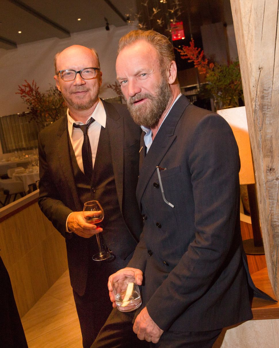 Sting, Paul Haggis (Photo: BFA).