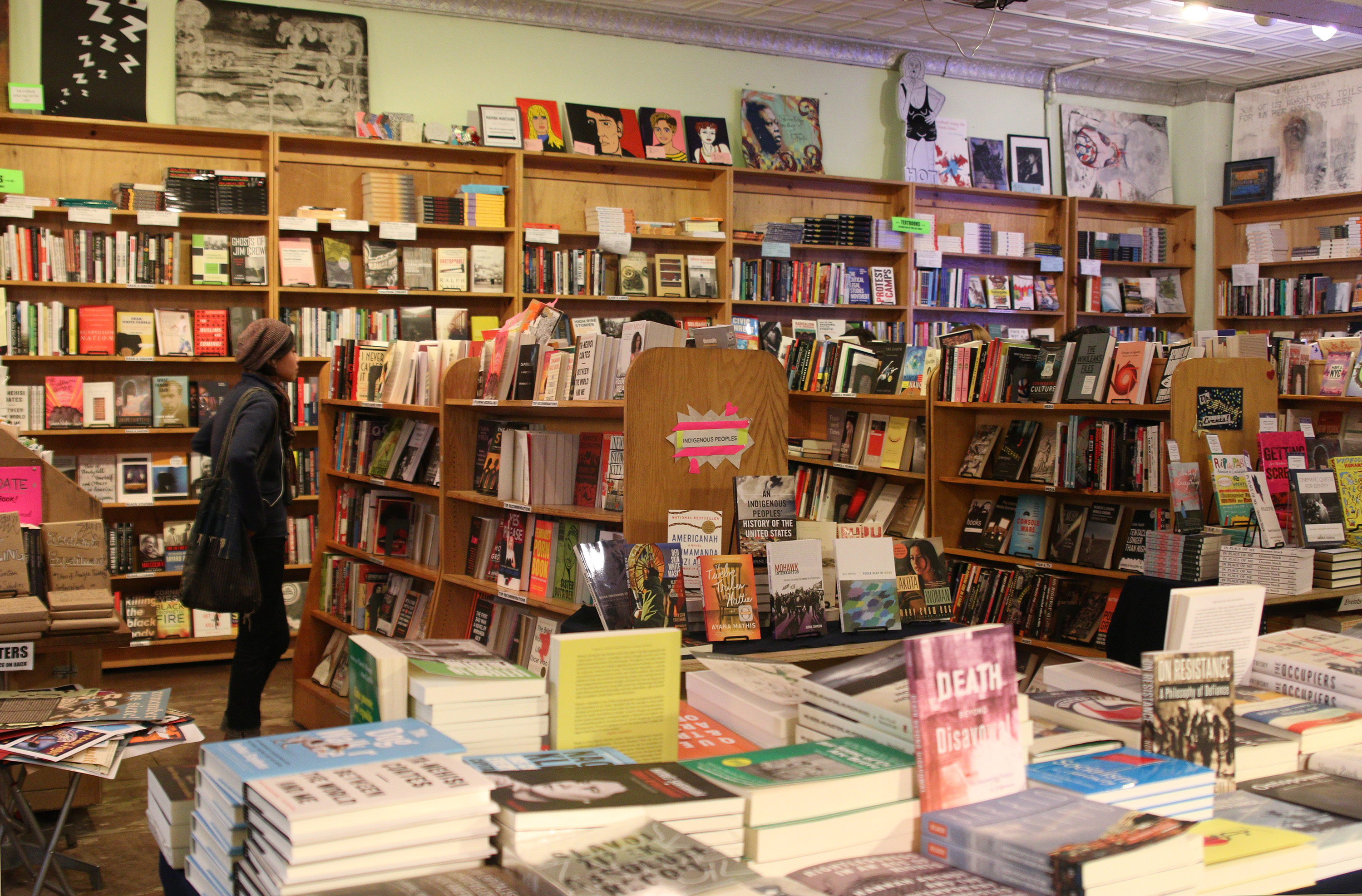 Radical bookstore Bluestockings is fighting to keep its Lower East Side space (Lisa Brown/New York Observer)