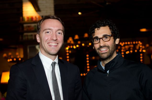 Mike Homer (left), Director of David Kordansky Gallery in Los Angeles and David Kordansky (right.)