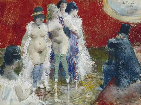 Jean-Louis Forain, The Client, (1878). (Photo: Wikimedia Commons, Collection of the Dixon Gallery and Gardens, Memphis, TN.)