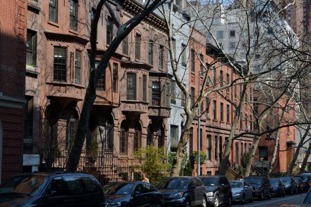 It's not just the historic brownstone, it's the idyllic block. (STAN HONDA/AFP/Getty Images)
