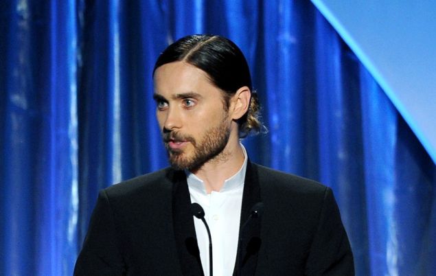 BEVERLY HILLS, CA - JANUARY 19: Actor Jared Leto speaks onstage during the 25th annual Producers Guild of America Awards at The Beverly Hilton Hotel on January 19, 2014 in Beverly Hills, California. (Photo by Kevin Winter/Getty Images)