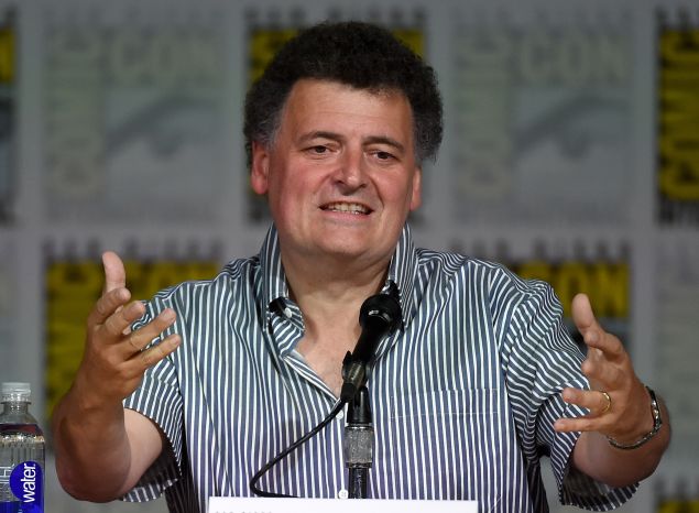 SAN DIEGO, CA - JULY 09: Writer/producer Steven Moffat attends the "Sherlock" panel during Comic-Con International 2015 at the San Diego Convention Center on July 9, 2015 in San Diego, California. (Photo by Ethan Miller/Getty Images)