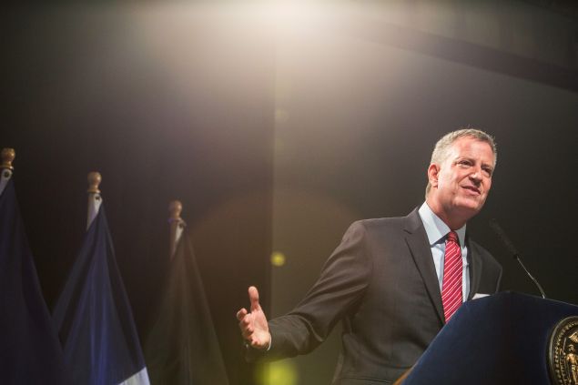 Mayor Bill de Blasio. (Photo: Andrew Burton/Getty Images)