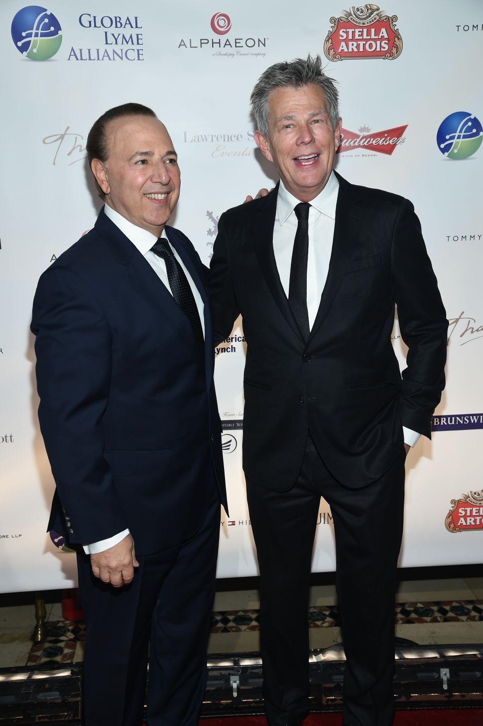 Tommy Motola, David Foster (Photo: Dimitrios Kambouris/Getty Images for Global Lyme Alliance).