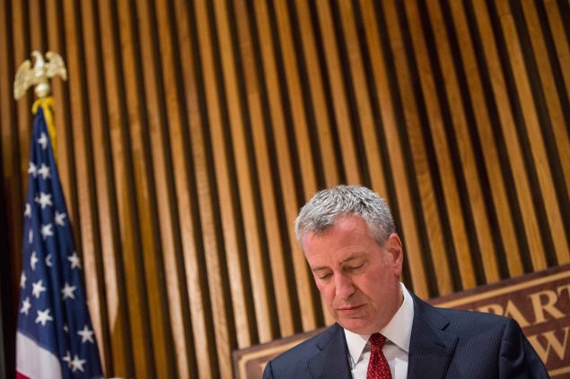Mayor Bill de Blasio. (Photo: Andrew Burton for Getty Images)
