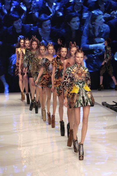 The unforgettable Spring 2010 collection from Alexander McQueen (Photo: Francois Guillot/AFP/Getty Images)