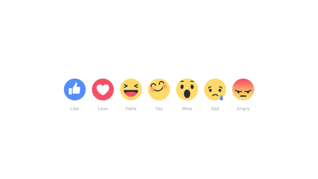 Six new reactions debut in Spain and Ireland today on iOS, android, and desktop. (Photo courtesy of Facebook)