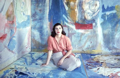 Abstract expressionist artist Helen Frankenthaler, pictured above in 1956.