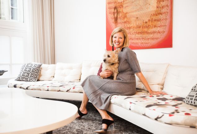 Lela Rose in her Tribeca home. (Photo: Emily Assiran for Observer)