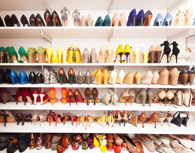 An enviable shoe collection. (Photo: Emily Assiran for Observer)