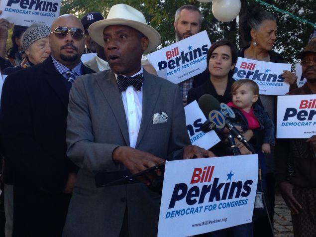 State Senator Bill Perkins at his campaign kickoff (Photo: Will Bredderman for Observer).