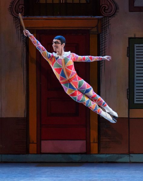 Joaquin de Luz in Geroge Balanchine's Harlequinade. (Photo: © The George Balanchine Trust, New York City Ballet. Photo by Paul Kolnik)